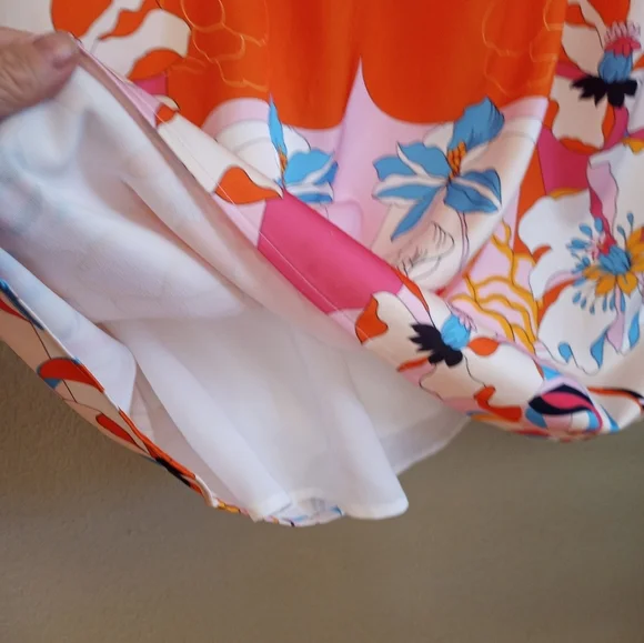 Ciebon Drea Floral Print Bohemian Keyhole Neckline Long Balloon Sleeve Mini - Picture 7 of 12